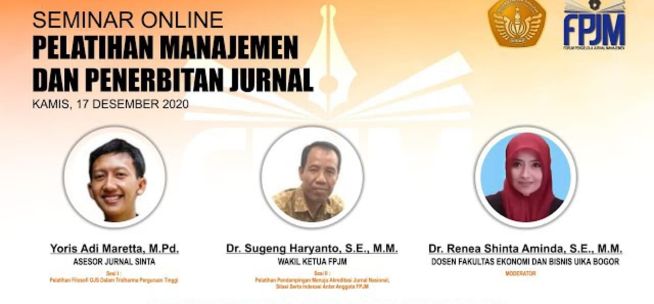 WORKSHOP "MANAJEMEN DAN PENERBITAN JURNAL ILMIAH"